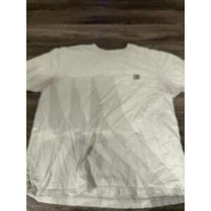 Carhartt Mens Short Sleeve Pocket T Shirt White K87 Workwear Size XL